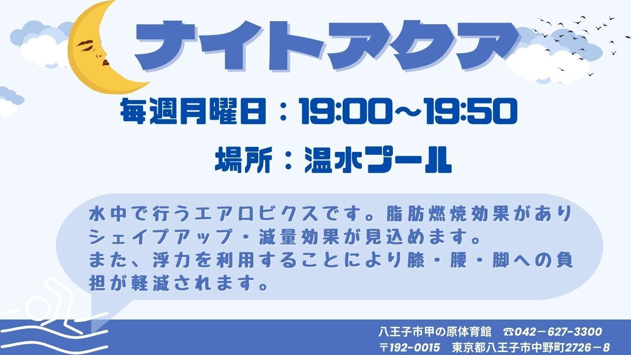 12月開始 ナイトアクア