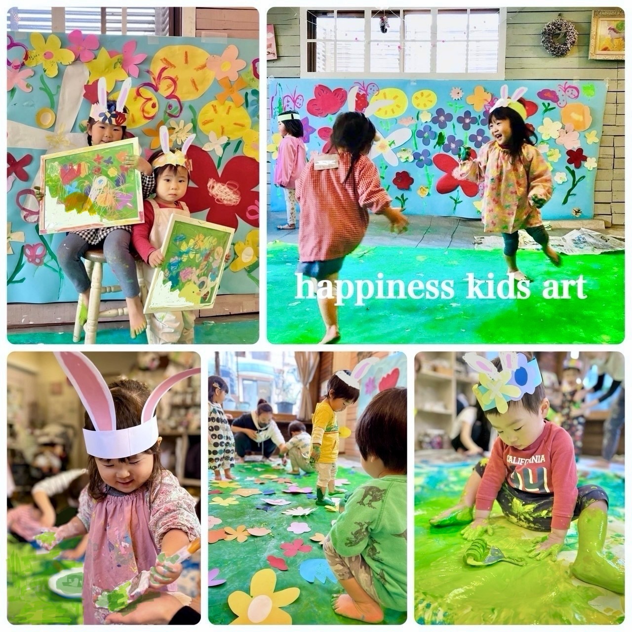 Angel★3/24・25 うさぎさんになって絵の具まみれ！春の宝探し！(1歳半～春休みは6歳ごろまでOK）