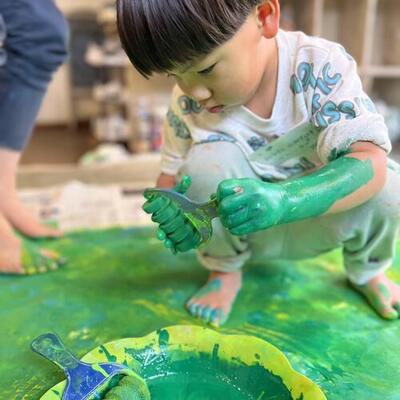 Angel★3/24・25 うさぎさんになって絵の具まみれ！春の宝探し！(1歳半～春休みは6歳ごろまでOK）