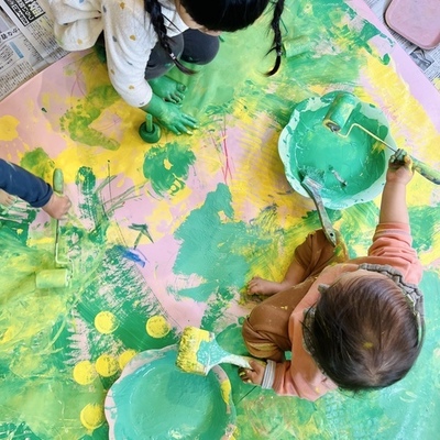 Angel★3/24・25 うさぎさんになって絵の具まみれ！春の宝探し！(1歳半～春休みは6歳ごろまでOK）