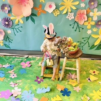 Angel★3/24・25 うさぎさんになって絵の具まみれ！春の宝探し！(1歳半～春休みは6歳ごろまでOK）