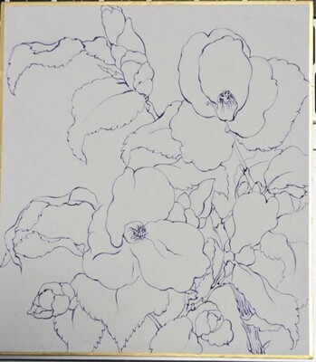 【12/9（火）・19(金)】野の間×日果　日本文化体験プログラム・日本画着彩体験「椿」