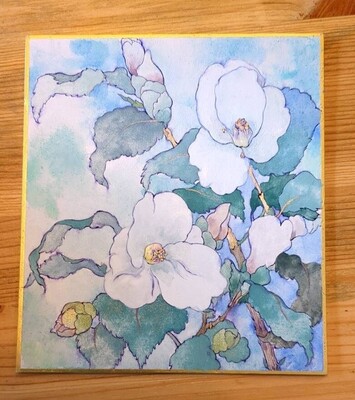 【12/9（火）・19(金)】野の間×日果　日本文化体験プログラム・日本画着彩体験「椿」