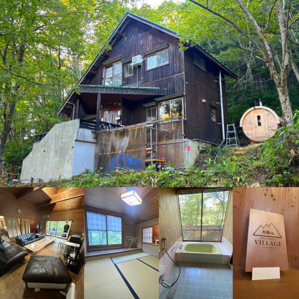 剣謙心ヴィレッジ　1日１組限定　バレルサウナ付き　1棟貸し6名様までプラン