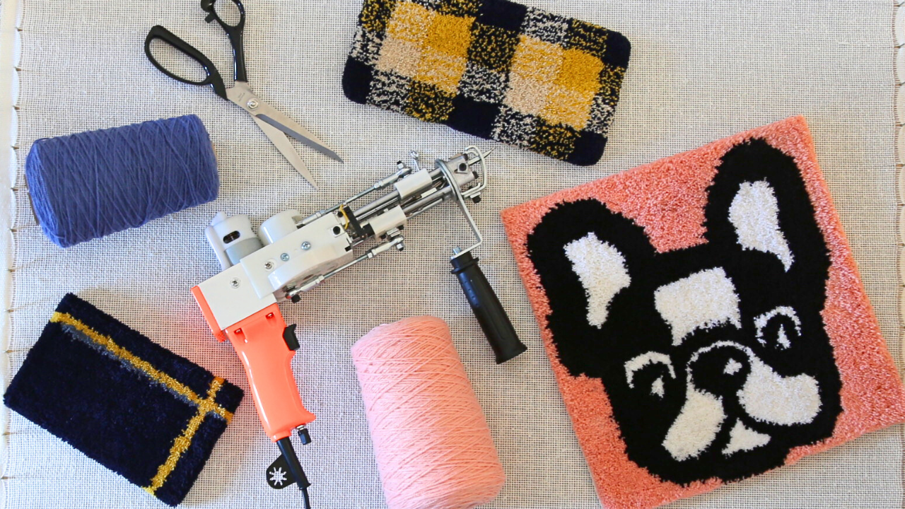 【オリジナルラグ製作コース】40cm×40cm Tufting Workshop