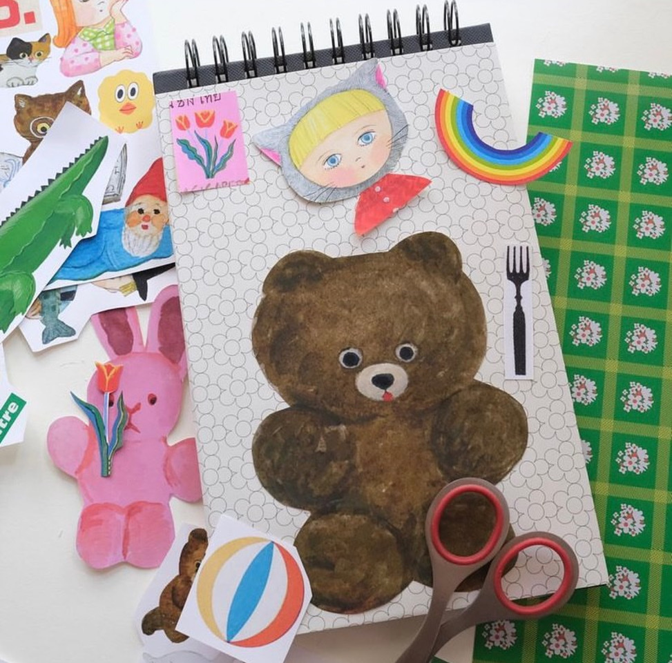 marini＊monteany「スケッチブックコラージュワークショップ」at 手紙舎 前橋店