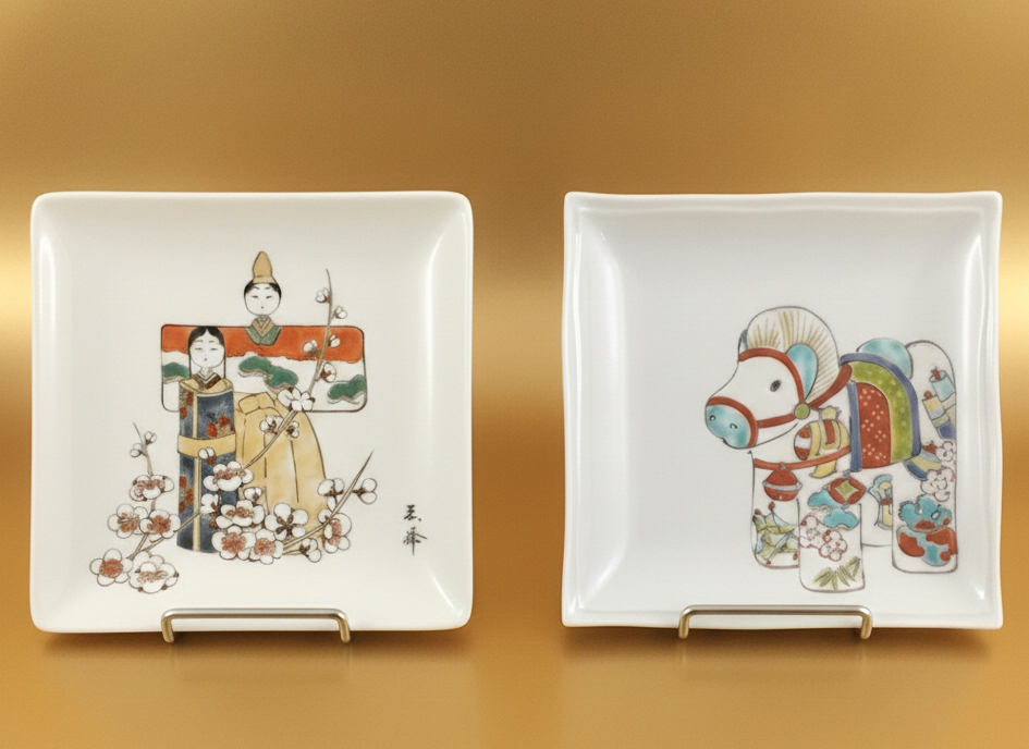 錢屋塾》ゑ峰 伊賀 恵理子先生に学ぶ有田焼色絵付け～『お雛様』or