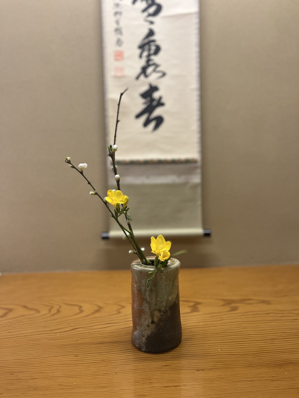 【京都】特別講義_茶花を生ける