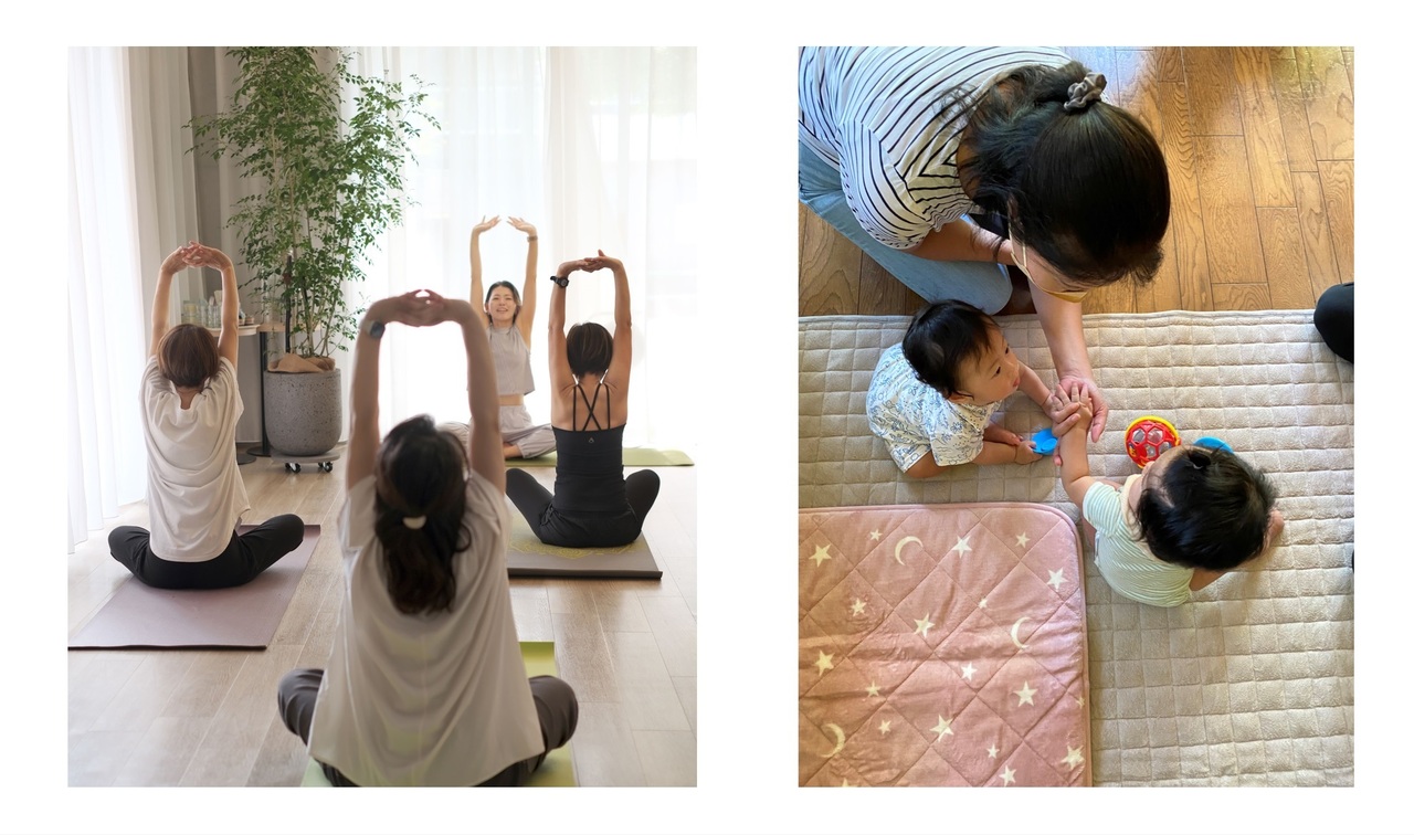 エンジェルヨガ --- ベビー見守り付ヨガ