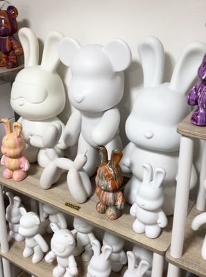 ベアーアート クマとウサギのフィギュアセット 垂らすアート ベアーアート クマとウサギのフィギュアセット 垂らすアート