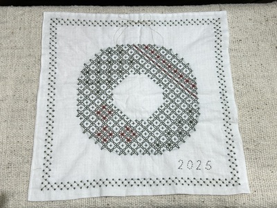 【12月】✳︎ クリスマスの刺し子ふきん ✳︎  イチから刺し子　イト・ワークショップ  