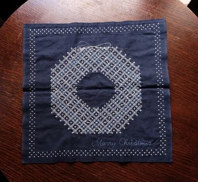 【12月】✳︎ クリスマスの刺し子ふきん ✳︎  イチから刺し子　イト・ワークショップ  