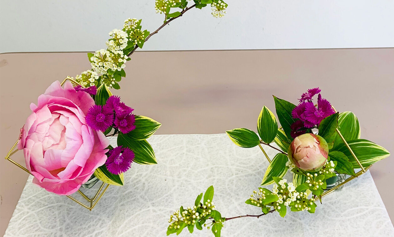 12ヵ月の和花をいける(花の表情を生かす芍薬のいけばな)