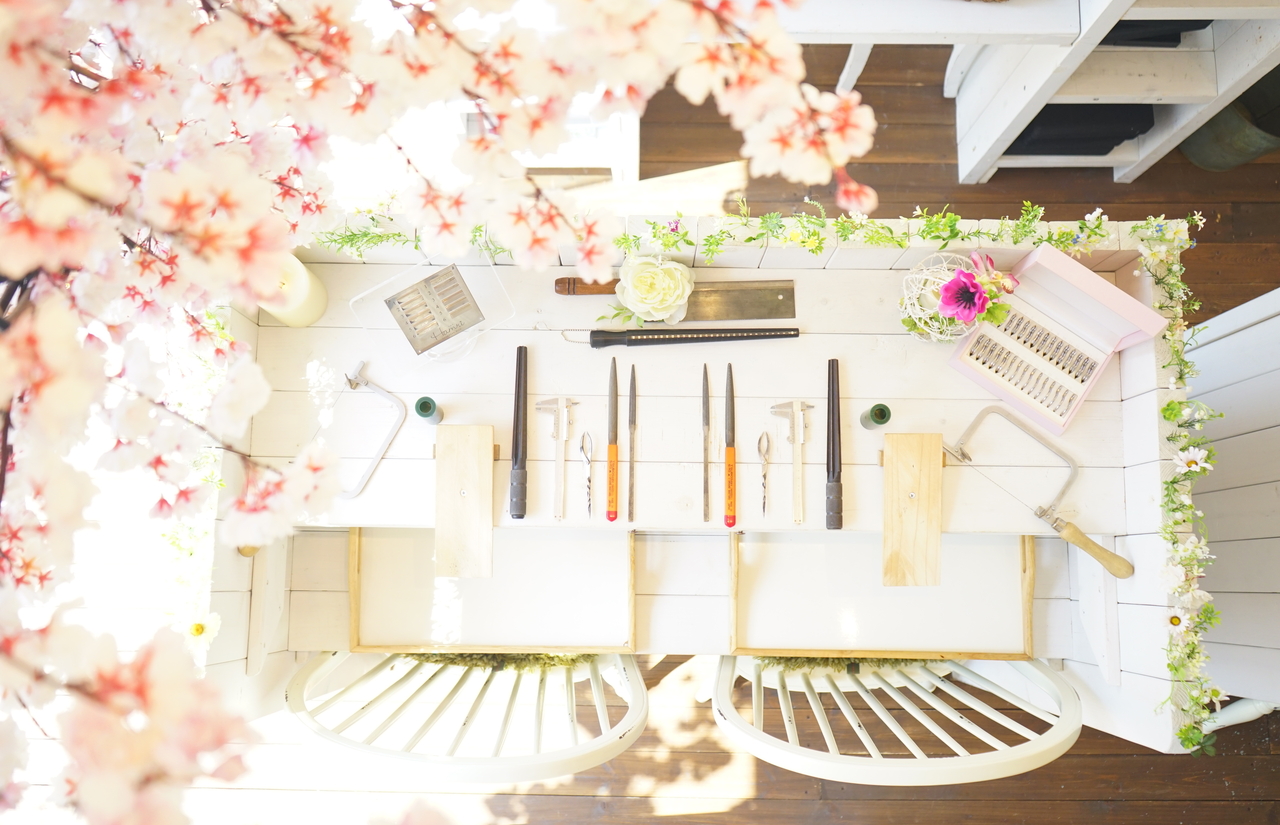 Hamri手作り指輪コース【3/5〜桜の店内】