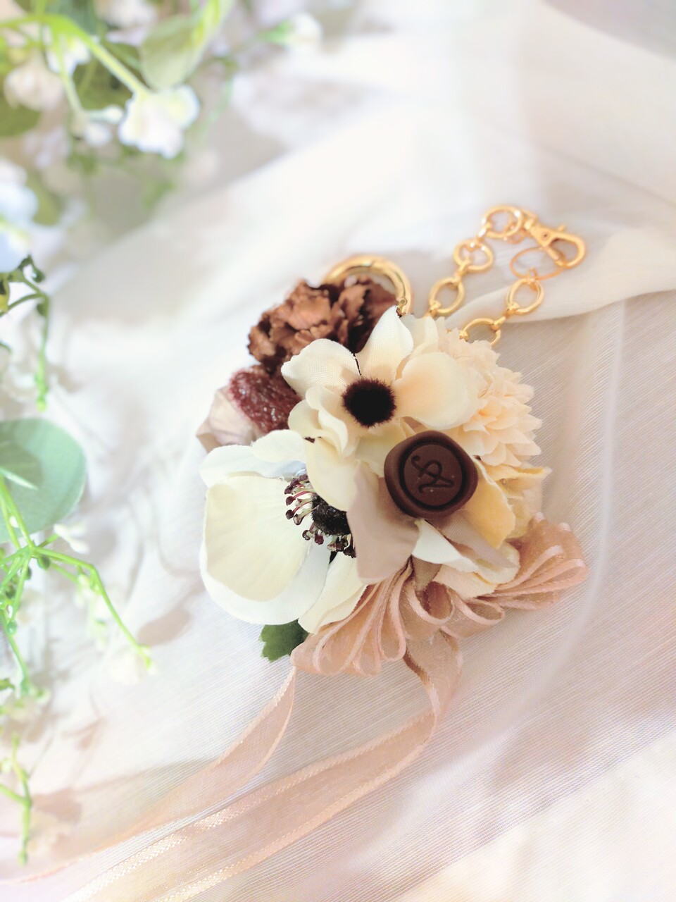 バレンタイン特別BOX付フラワーチャームレッスン