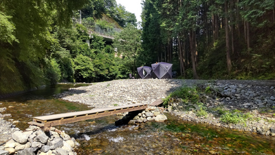 [土日祝のご予約]【東京：北秋川自然休暇村】北秋川の清流で非日常テントサウナ体験！夏でも涼しい
