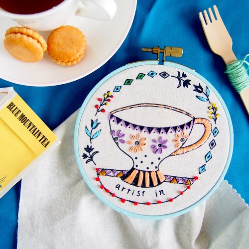 4月18日（木）artist in「刺繍CAFE〜みんなで楽しむ刺繍時間