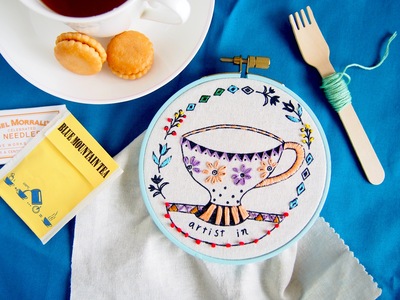 4月18日（木）artist in「刺繍CAFE〜みんなで楽しむ刺繍時間