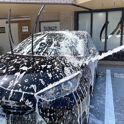 手洗いムートン洗車