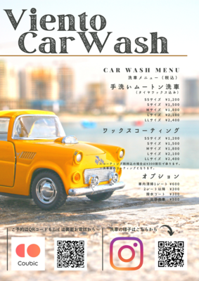 手洗いムートン洗車