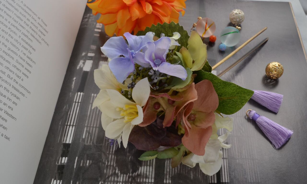 浴衣でヘアコサージュ ワークショップ