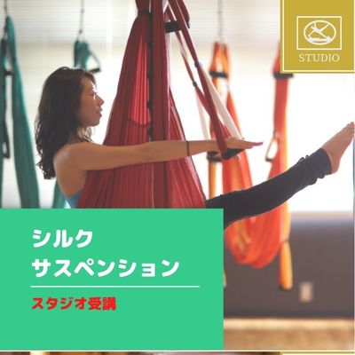 シルクサスペンション　オレンジエクササイズ用ハンモック スタジオ受講】SilkSusupenionシルクサスペンション