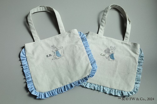 ピーターラビット刺繍トートバッグ ピーターラビット 刺繍 頒布トートバッグ - メルカリ