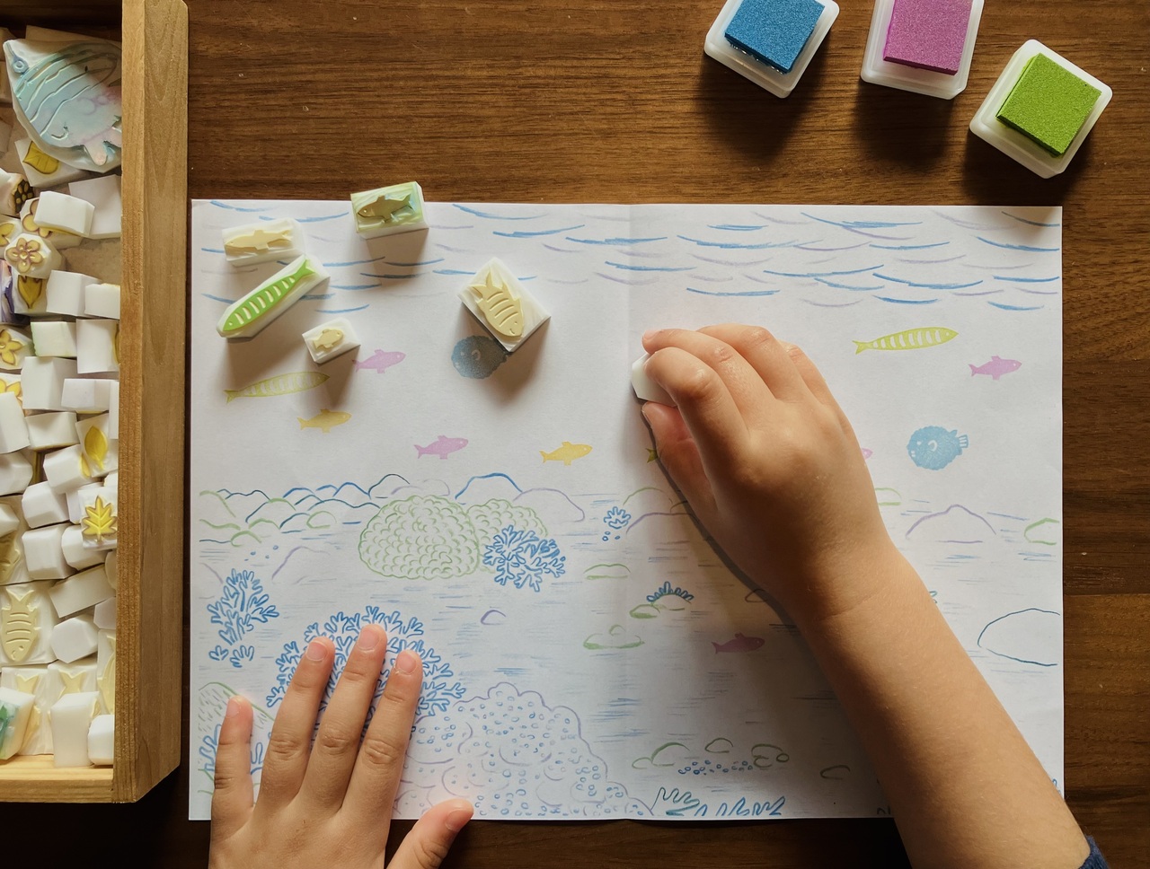 11/22（土）平岡瞳 個展「消しゴムはんこで作るポストカードとミニ絵本」 at 手紙舎 文箱