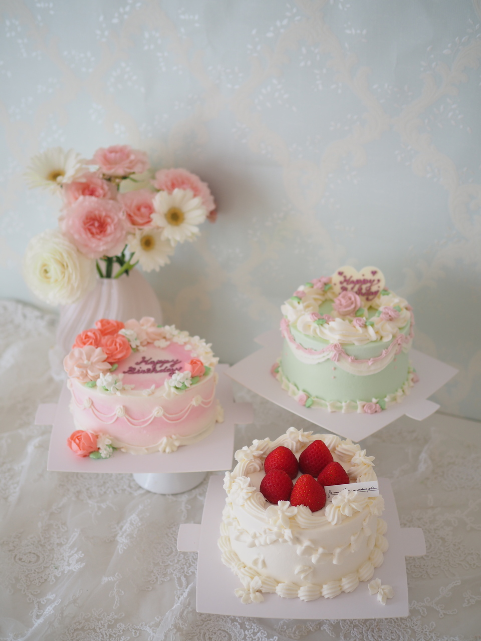 生クリームフラワーケーキbasic class 