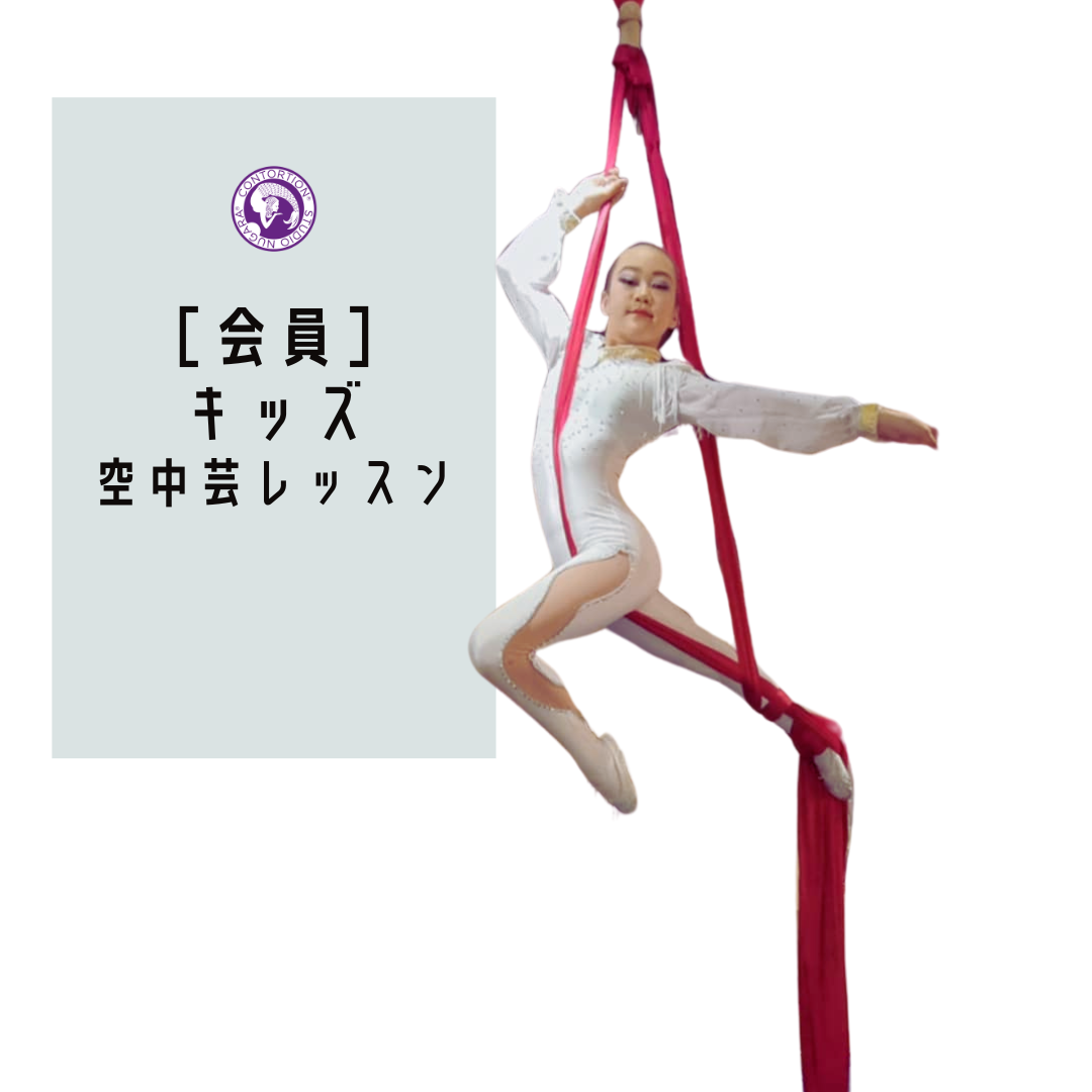 ［会員］キッズ・空中芸（エアリアル）入門レッスン ＜60分＞ / もーこ先生
