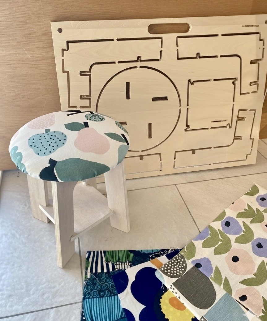 【Keitto】　新生活にむけて！ 北欧生地でミニスツールづくり