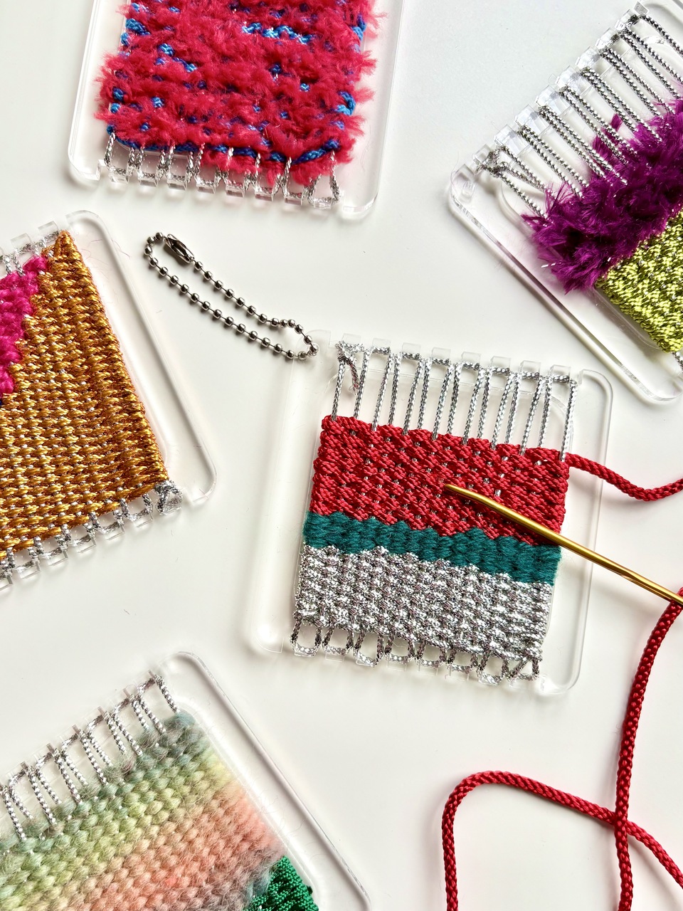 織りのオーナメント作り