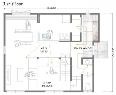 青森県八戸市～スキップフロアのある暮らし～
