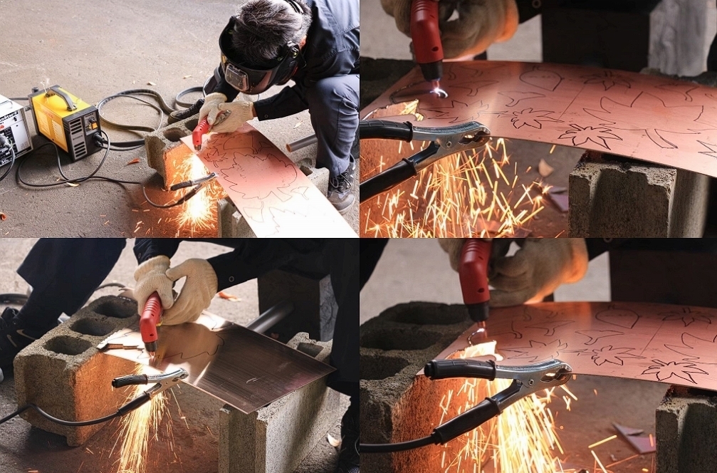 【１】一輪挿し作り　or　壁掛けフック　製作の溶接体験