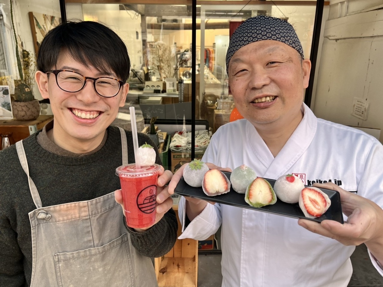 いちご大福の食べ比べLIVE