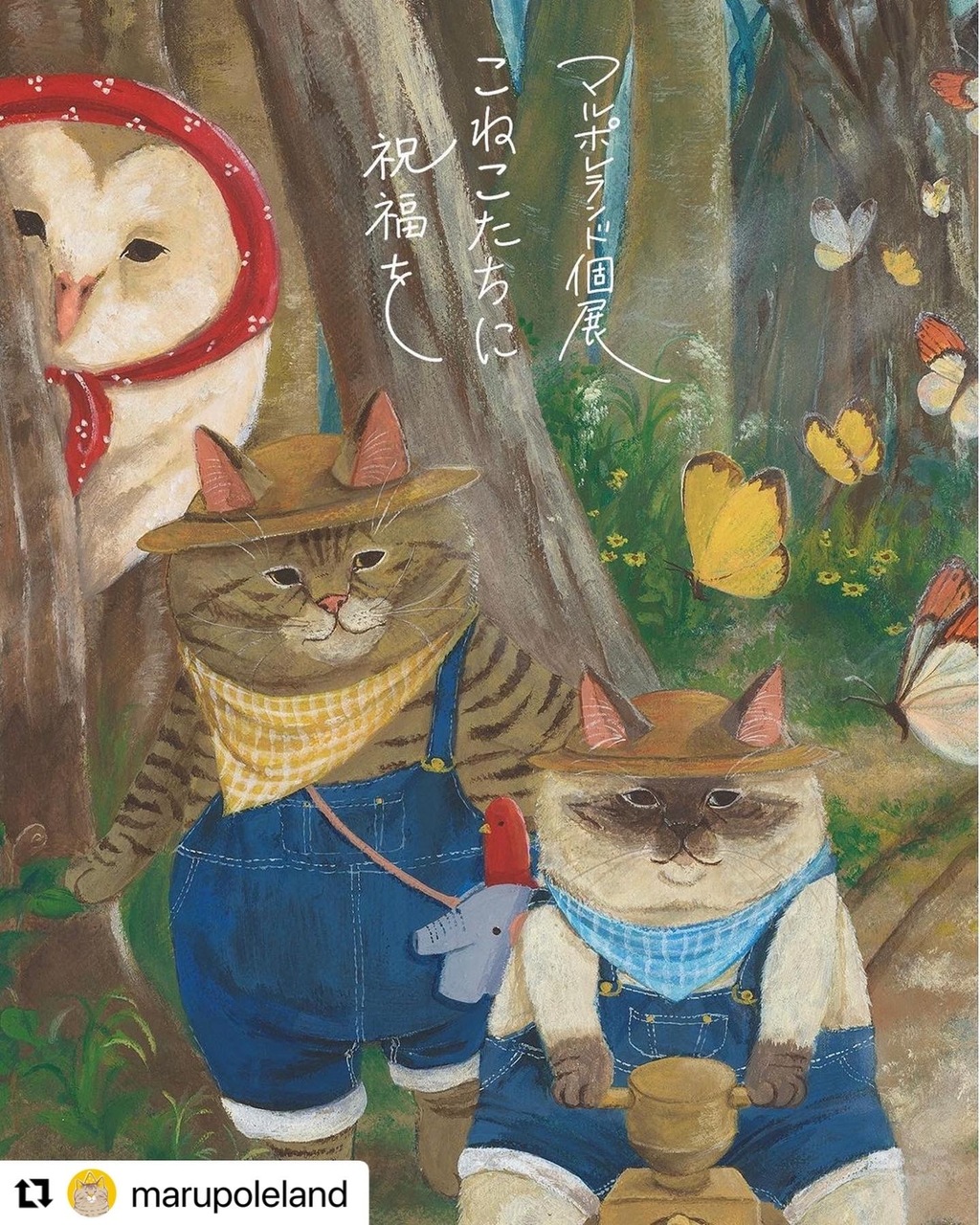 マルポレランド個展『こねこたちに祝福を』