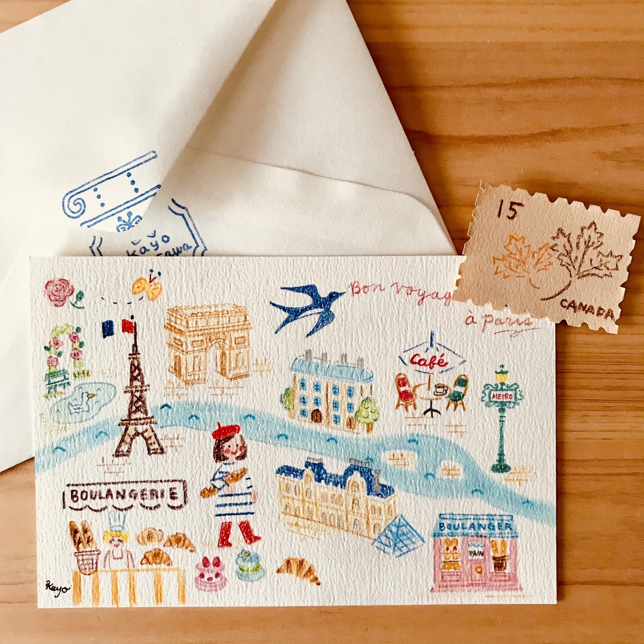 月刊手紙舎6月号】すげさわ かよ「あなただけの、旅のイラストオーダー