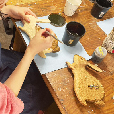 KIYATAの本格木彫り掛時計ワークショップ at 手紙舎 2nd STORY