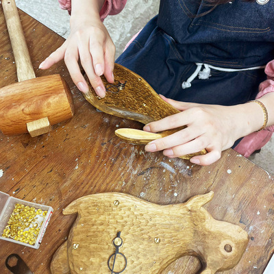 KIYATAの本格木彫り掛時計ワークショップ at 手紙舎 2nd STORY