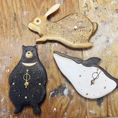 KIYATAの本格木彫り掛時計ワークショップ at 手紙舎 2nd STORY