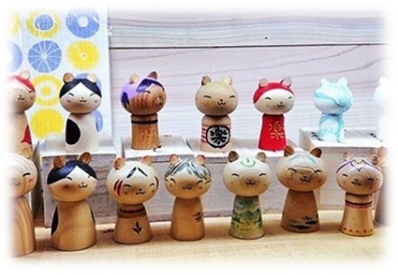 仙台・ 【仙台旅先体験コレクション】にゃんこけし絵付け体験