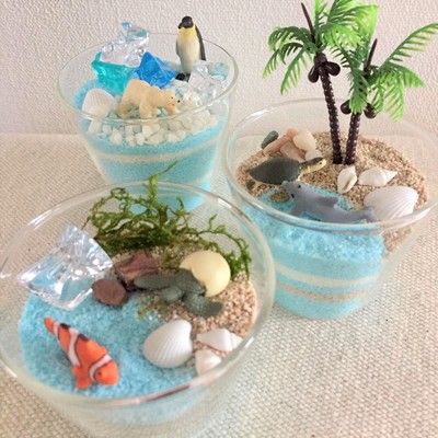 user_fde229f0 　サンドアートまとめ売り 秦野】サマーワークショップフェア-グラスサンドアート水族館作り