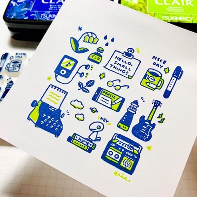 ＜満席となりました＞「ericの消しゴムはんこ-テクニック編-」