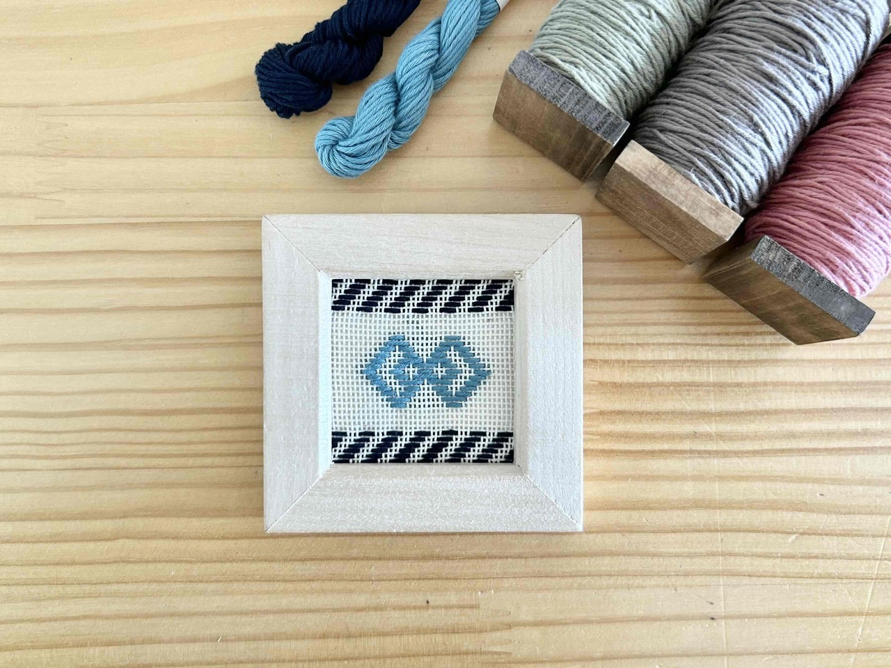 青森・こぎん刺し製作体験