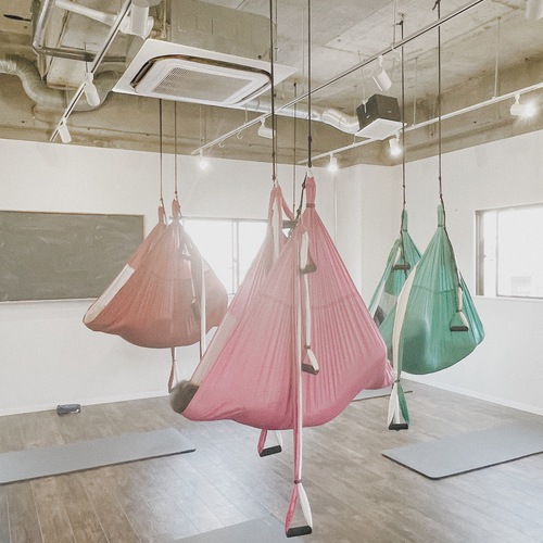 シルクサスペンション ピンク　エクササイズ用ハンモック シルクサスペンション ピンク エクササイズ用ハンモック