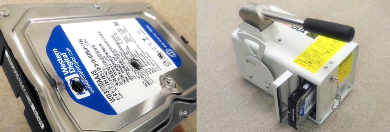 ハードディスク破壊出張サービス