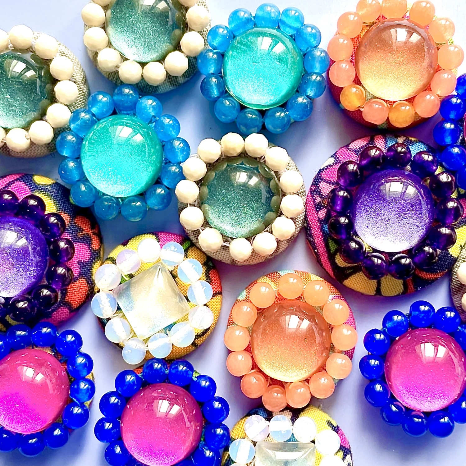 ガラスカボションアクセサリー