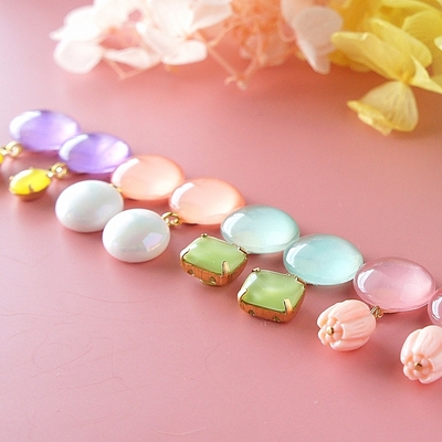 ガラスカボションアクセサリー