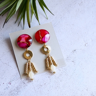 ガラスカボションアクセサリー