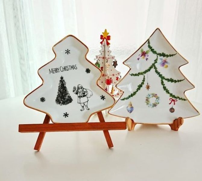 【足立区西新井】ポーセラーツでクリスマスツリープレートづくり｜2020年12月5日(土)